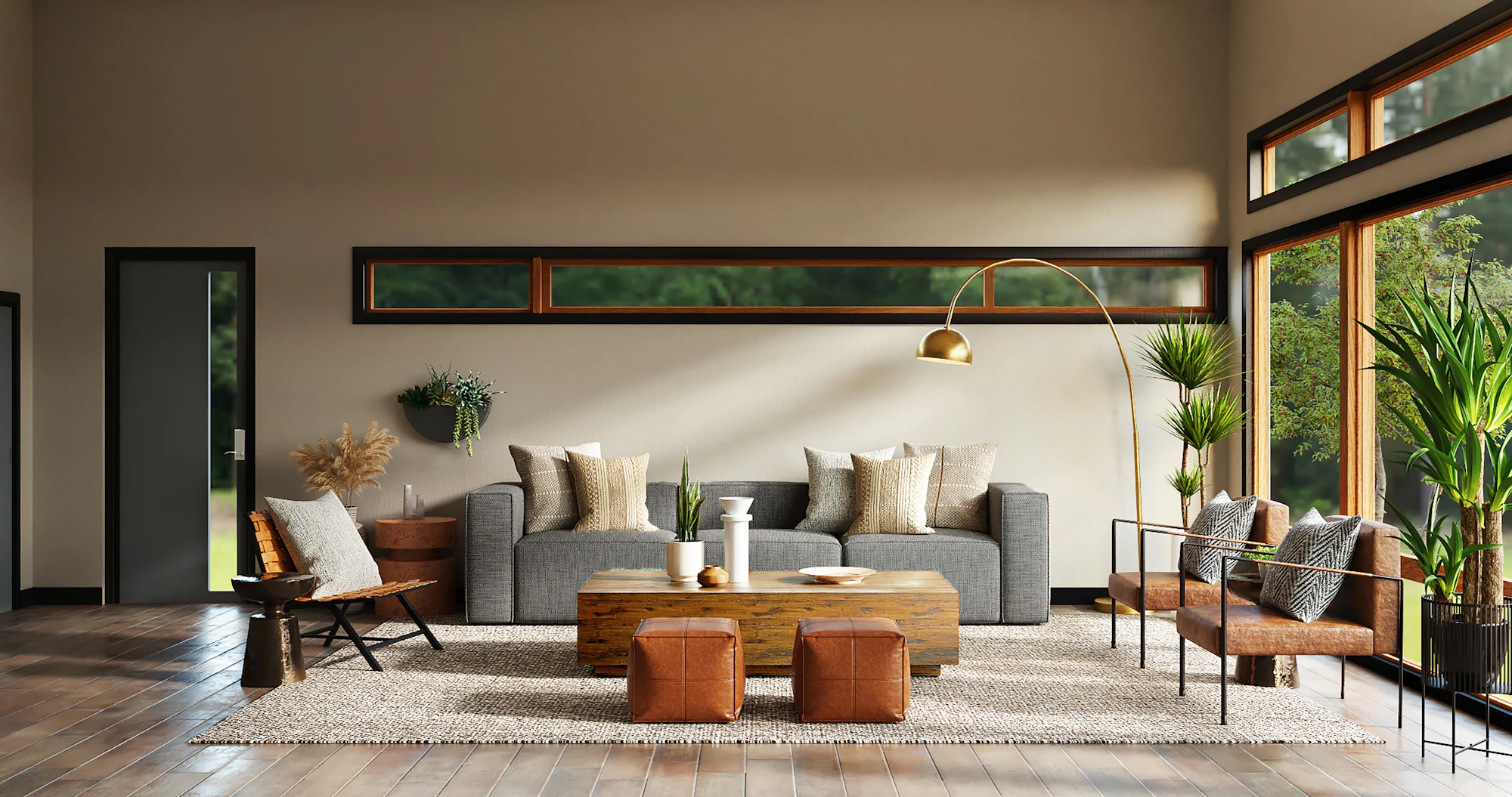 Natural restraint interior design editorial image